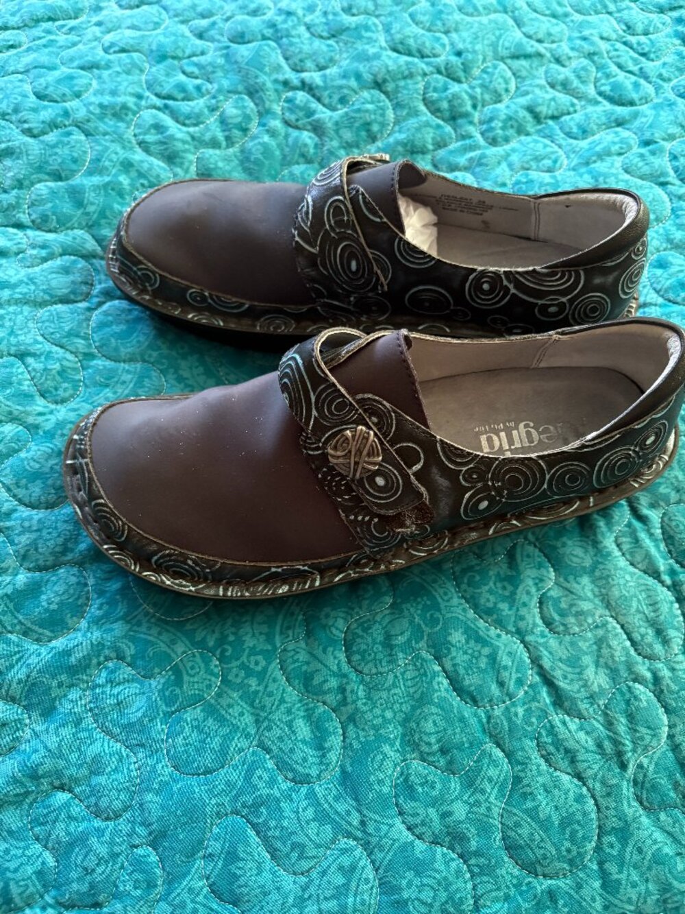 Alegria Clog Navy Blue Mary Jane Shoes Women's Size 39/9